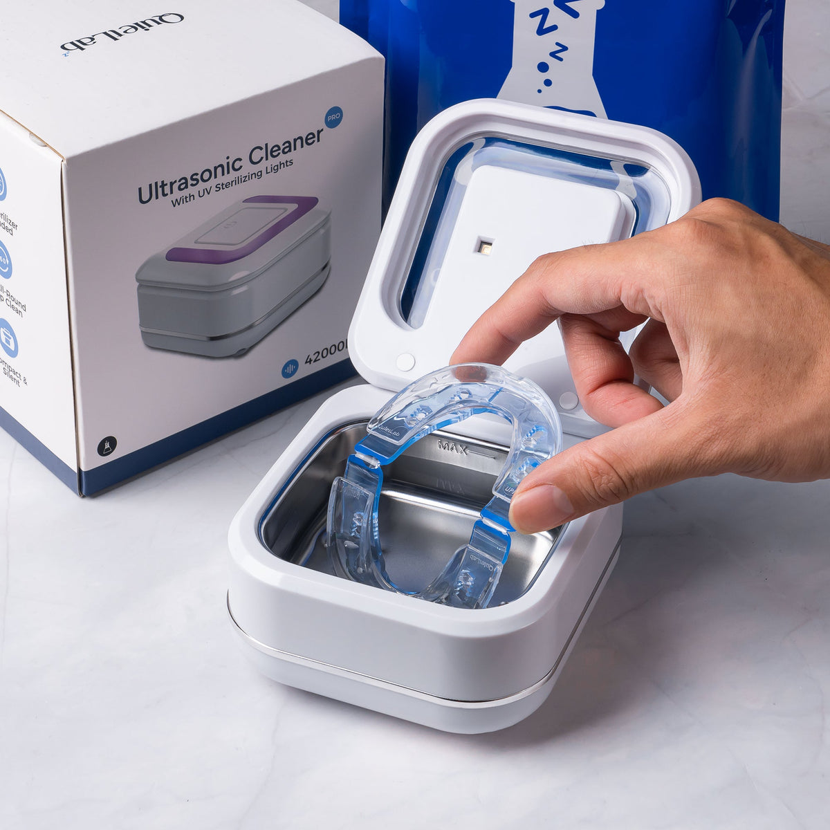Getquietlab® Automatic Ultrasonic UV Cleaner