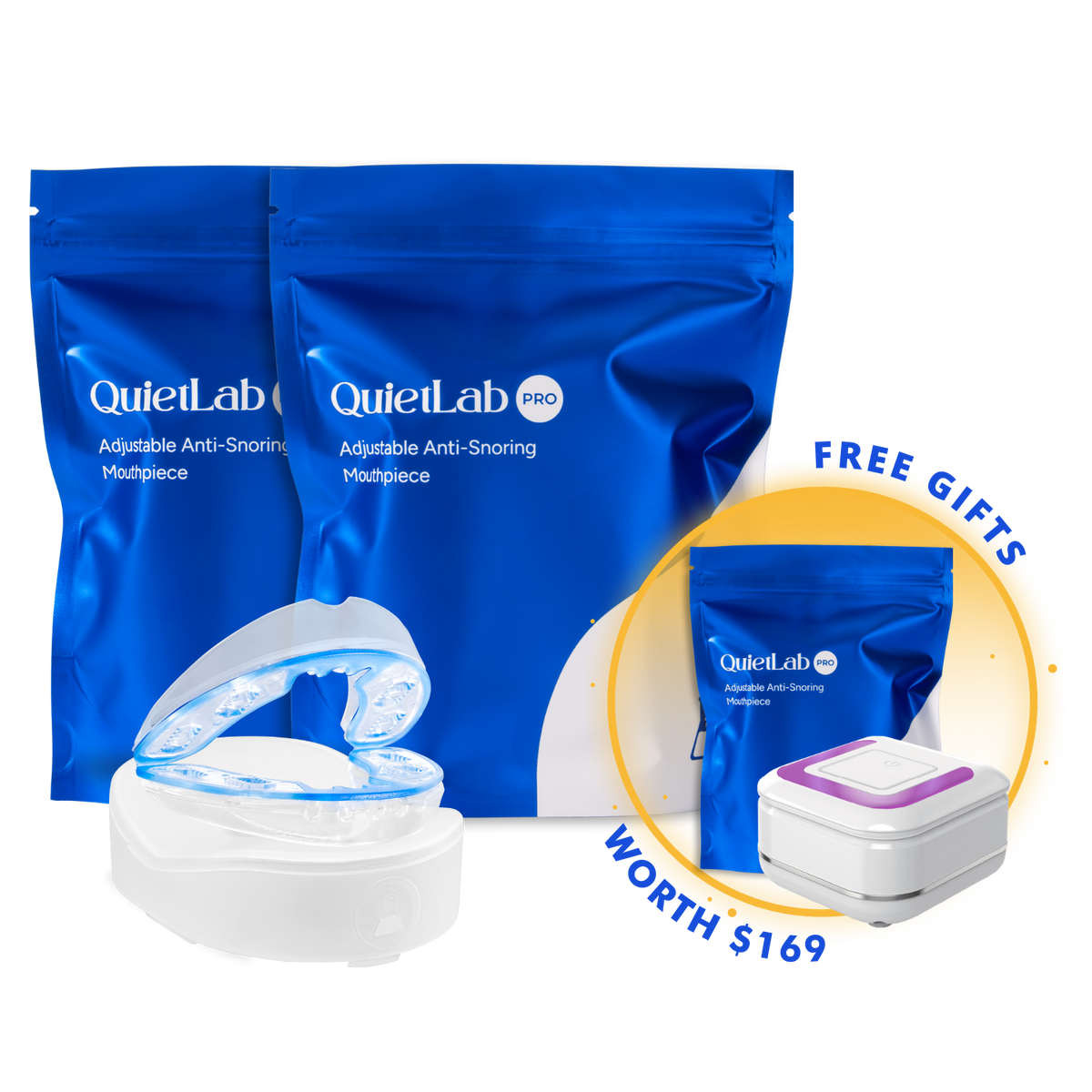 Getquietlab Cyber Monday Special - Buy 2 Mouthpieces Get 1 Mouthpiece and 1 UV Cleaner Free