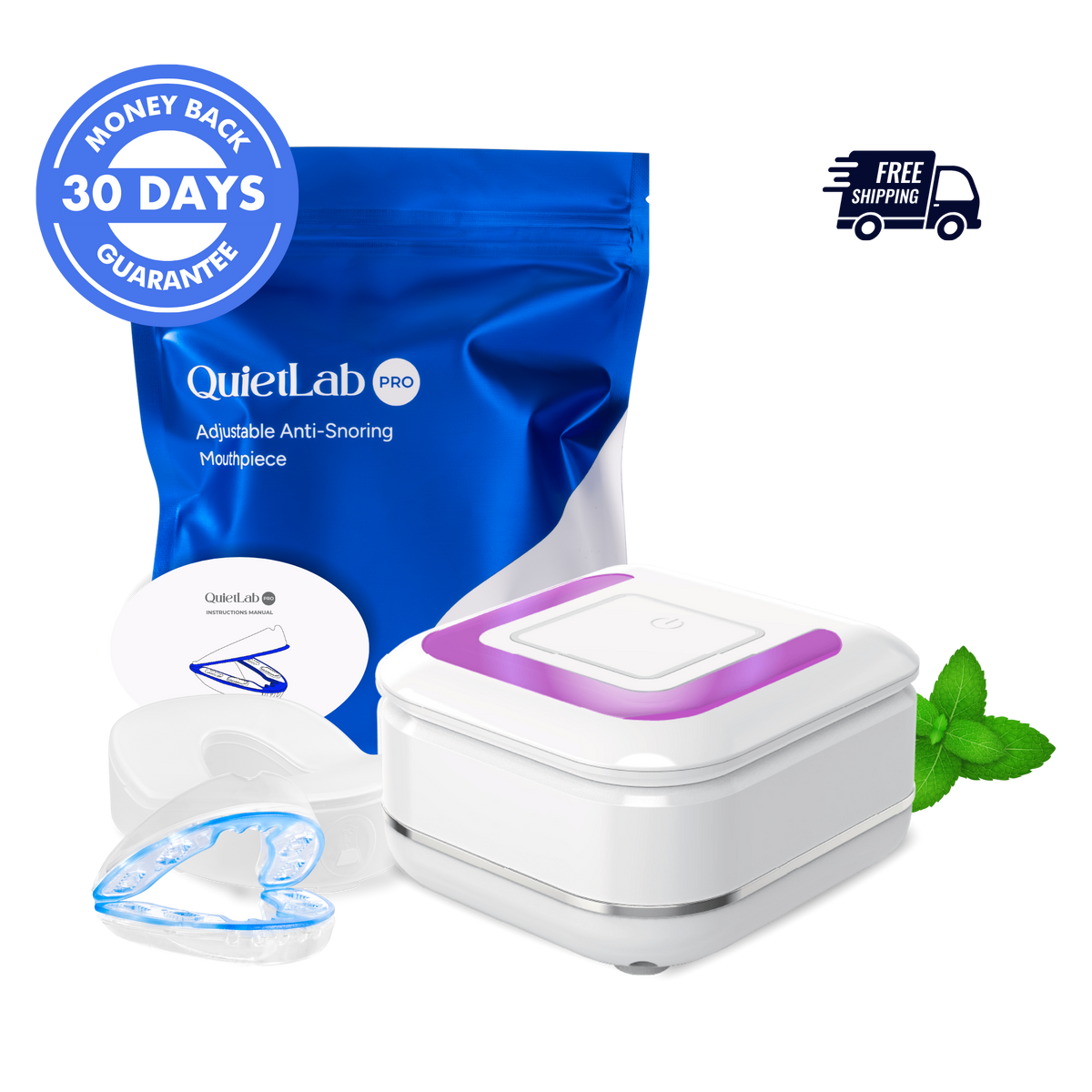 Getquietlab® Automatic Ultrasonic UV Cleaner