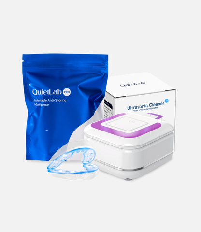 Getquietlab® Automatic Ultrasonic UV Cleaner And Getquietlab Pro® Mouthpiece